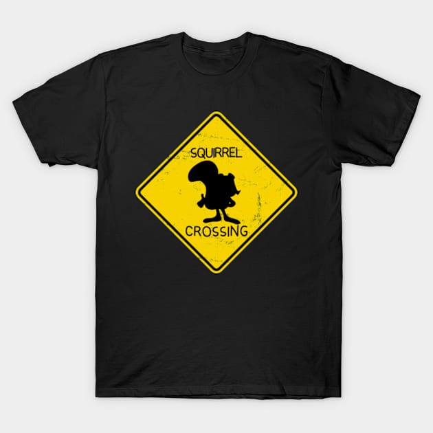 Rocky Bullwinkle - Crossing Sign T-Shirt by LuisP96